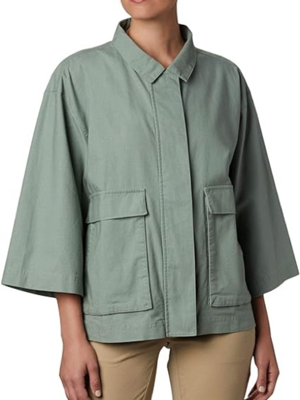 100% organic cotton columbia light jacket